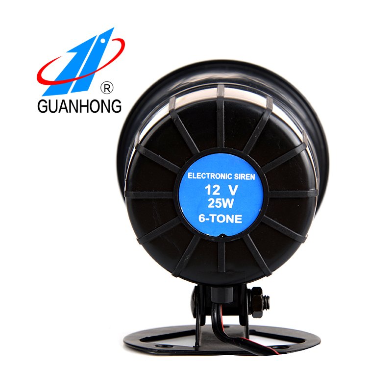 20W 12V Big Loud Siren 115dB 1tone or 6 Tone Car Alarm Siren Electronic Horn Siren