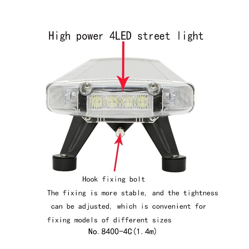 140Cm Led Truck Cop Vehicle Security Alarm Emergency Inbuilt Siren Speaker Led Warning Ambulance Light Bar