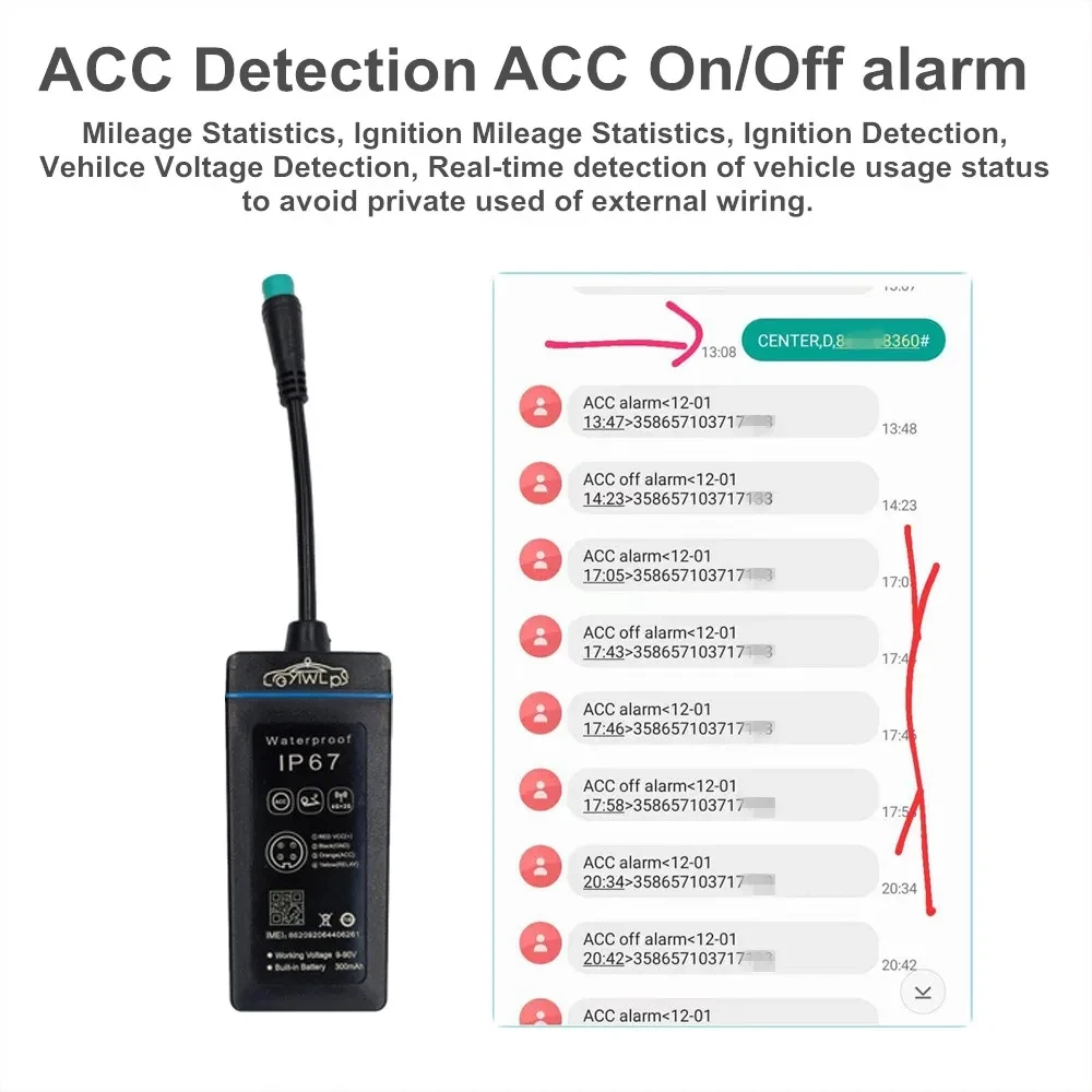GPS Tracking Device for Car / Truck/Motorcycle with Free Platform Ios and Android App for Anti Theft Car Alarm