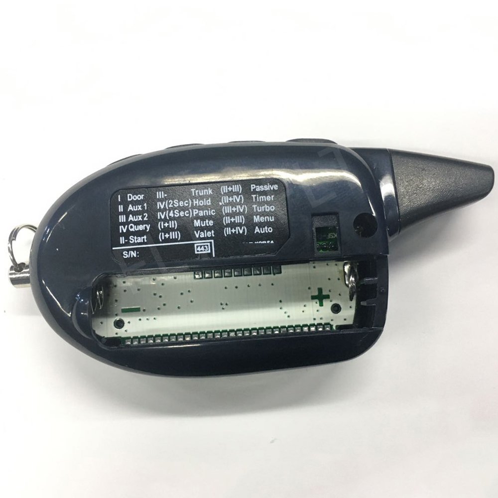 Russian Version Key Keychain Remote Controller Suitable for M 110 Two Way Car Alarm System with Remote Start