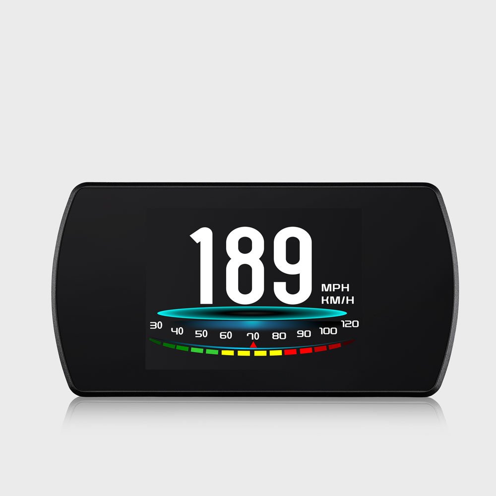 P12 4.3Inch HUD Head up Display Over Speed Alarm LED Screen Projector Digital Speedometer Display Gauge