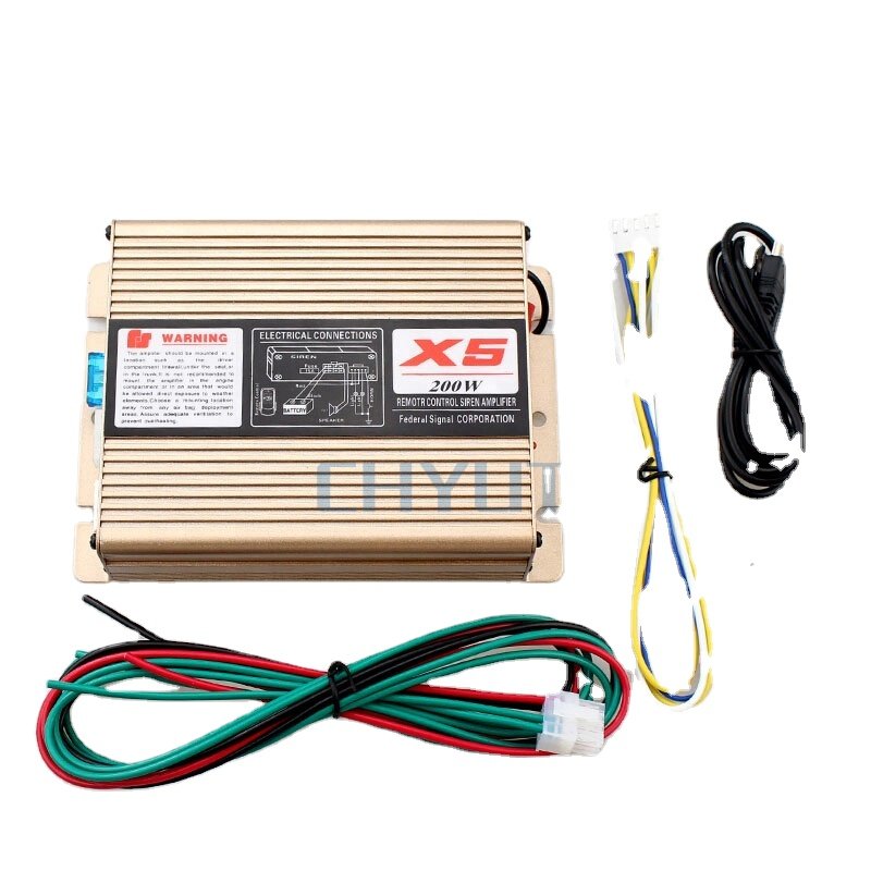 12V/24V Car Siren Horn PA System Siren for Vehicles Tow Truck UTV ATV Van Fire Truck Horn Warning Sirens Alarm Speaker