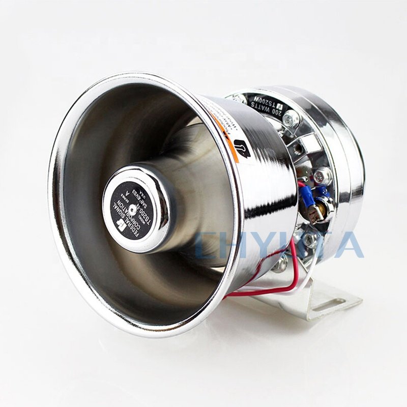 12V/24V Car Siren Horn PA System Siren for Vehicles Tow Truck UTV ATV Van Fire Truck Horn Warning Sirens Alarm Speaker