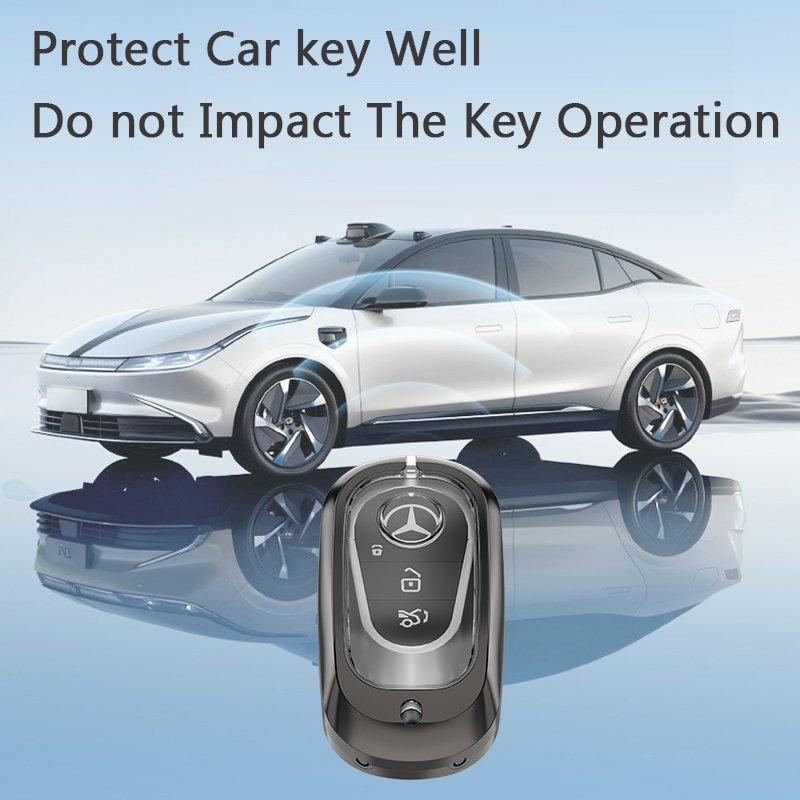 Provide Various Kinds of Metal Car Remote Smart Key Cover Metal Protective case for Mercedes-Benz Car
