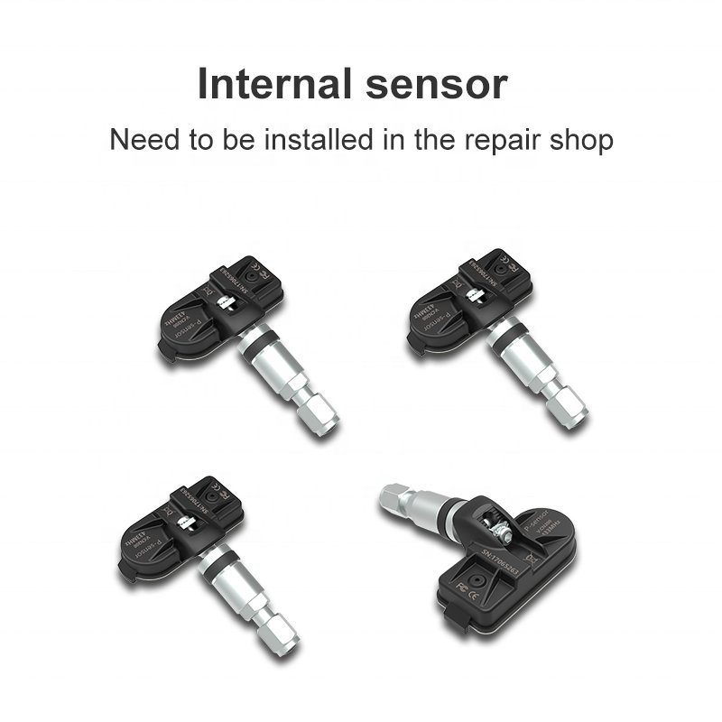 Bluetooth TPMS Multilingual Broadcasting BLE5.0 Internal Sensor Tyre Pressure Alarm System Wireless Factory Outlet for All Cars