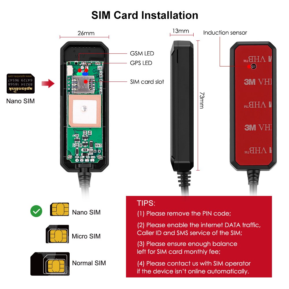 Car Alarm ACC Detection Engine Start and Stop Real Time Micodus Relay Gps Motorcycle Tracking Device MV710 Vehicle Tracker