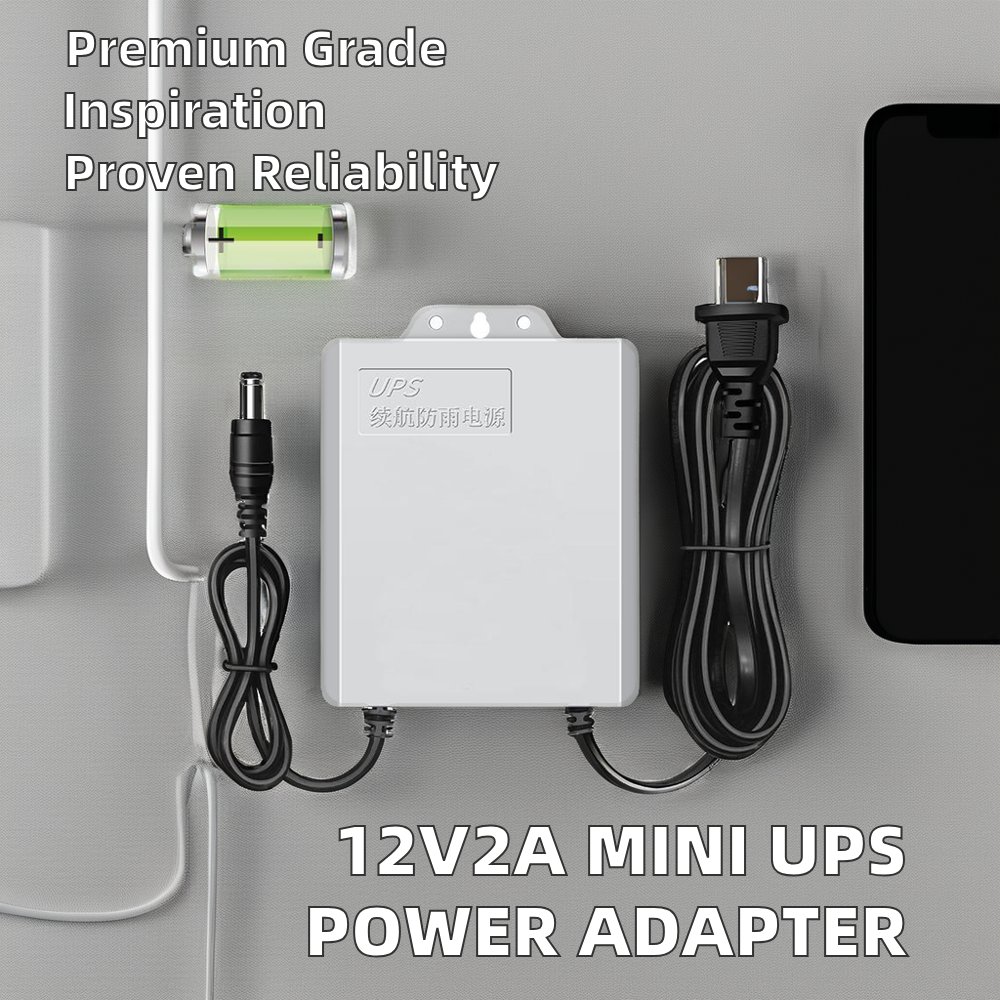 Wholesale 12V2A Mini AC DC UPS Power Supply Adapter Three Phase Uninterrupted Endurance Monitoring Power From Manufacturers