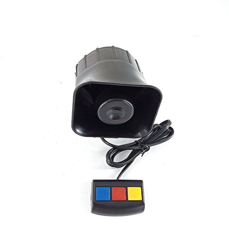 12V 30W 3 Tone Siren Warning Alarm Horn for Motorcycle, Car, Truck, and Auto Vehicles, Loud Electric Horn with Universal Fit