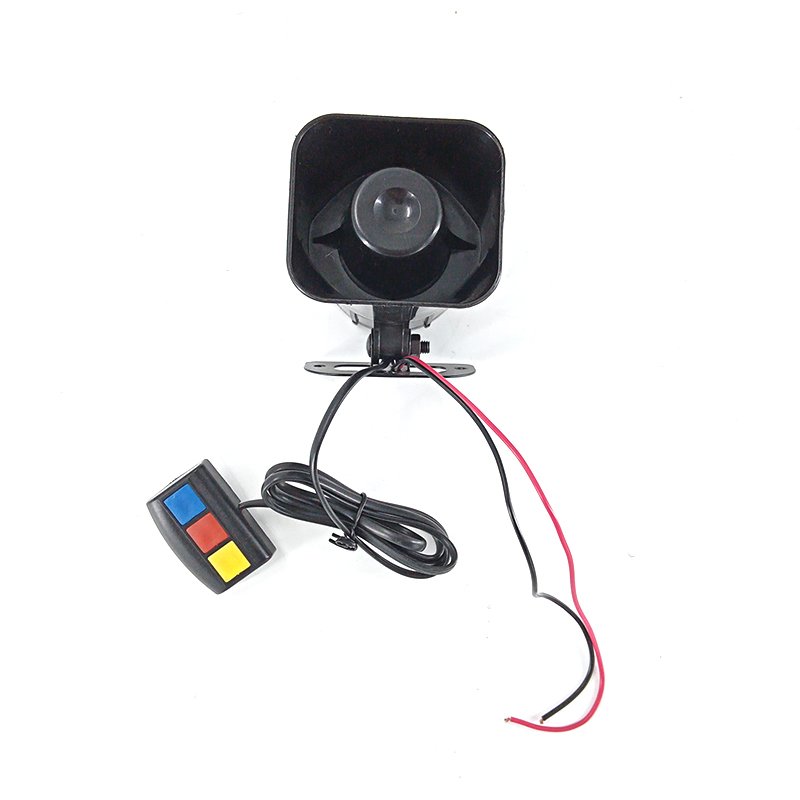 12V 30W 3 Tone Siren Warning Alarm Horn for Motorcycle, Car, Truck, and Auto Vehicles, Loud Electric Horn with Universal Fit