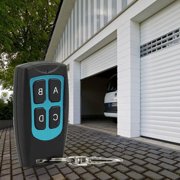 ABCD Button 4 Key Wireless Remote 433Mhz Universal Replacement Garage Door Electric Remote Control