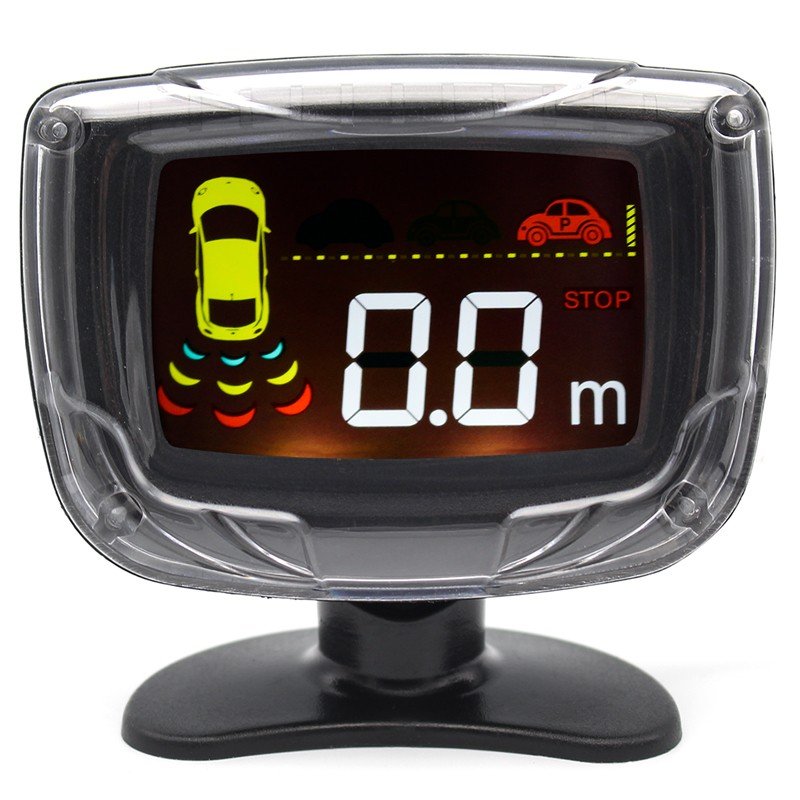 Car Parking Blind Spot Radar Assistant LCD Parking Backup Monitor With 8 Sensors Reverse Alarm System Parking Sensor Kit for Car