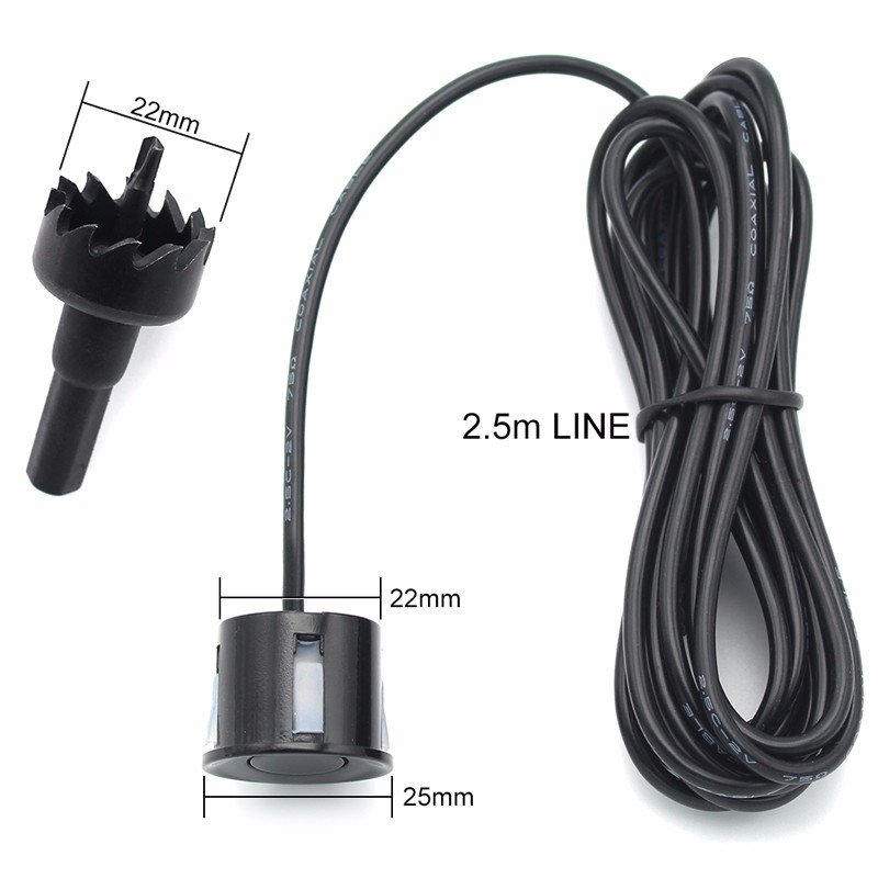 Car Parking Blind Spot Radar Assistant LCD Parking Backup Monitor With 8 Sensors Reverse Alarm System Parking Sensor Kit for Car