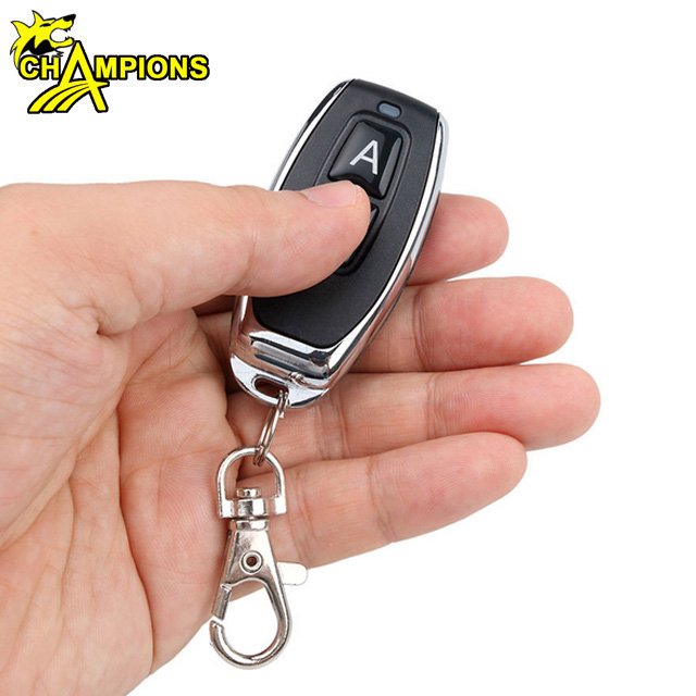 Single Button Black One Key 433MHz Garage Door Opener Remote Control AG026