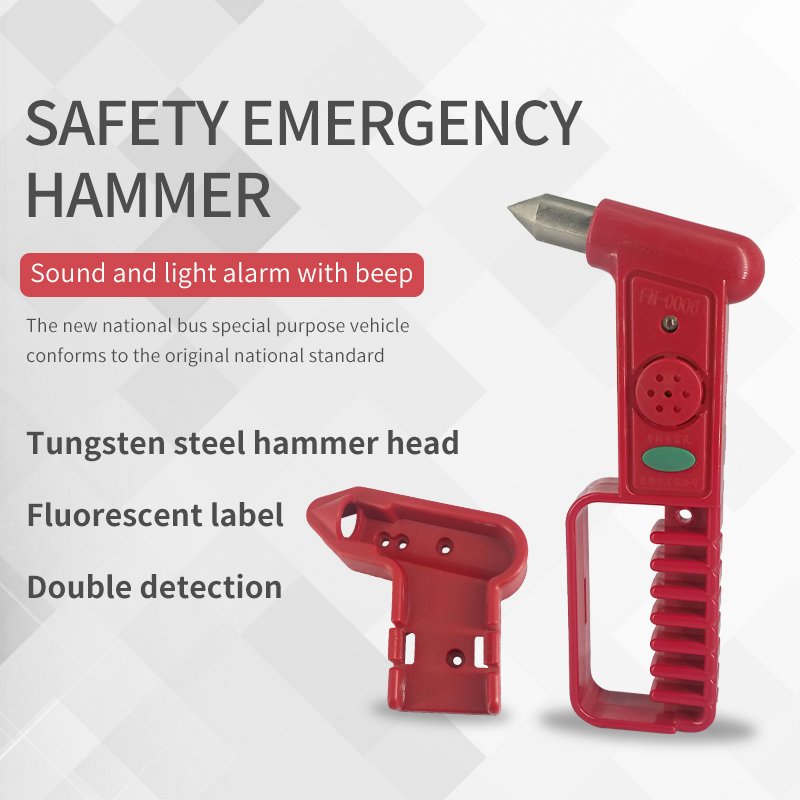 Bus Accessories Emergency Escape Safety Hammer Buses With Luminous Signs for Bus Safety Escape Window Hammer With Alarm Parts