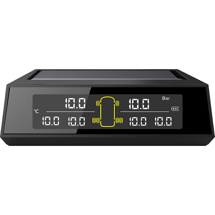 LCD Display Solar Charge Tire Pressure Monitoring System Wireless Solar Power TPMS Auto Security Alarm Systems Tyre Pressure