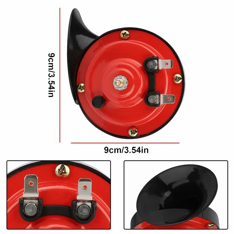 12V Super Loud Train Horns 100DB Waterproof Automotive Loudspeaker Universal Car Motorcycle Truck Boat Electric Sound Signal