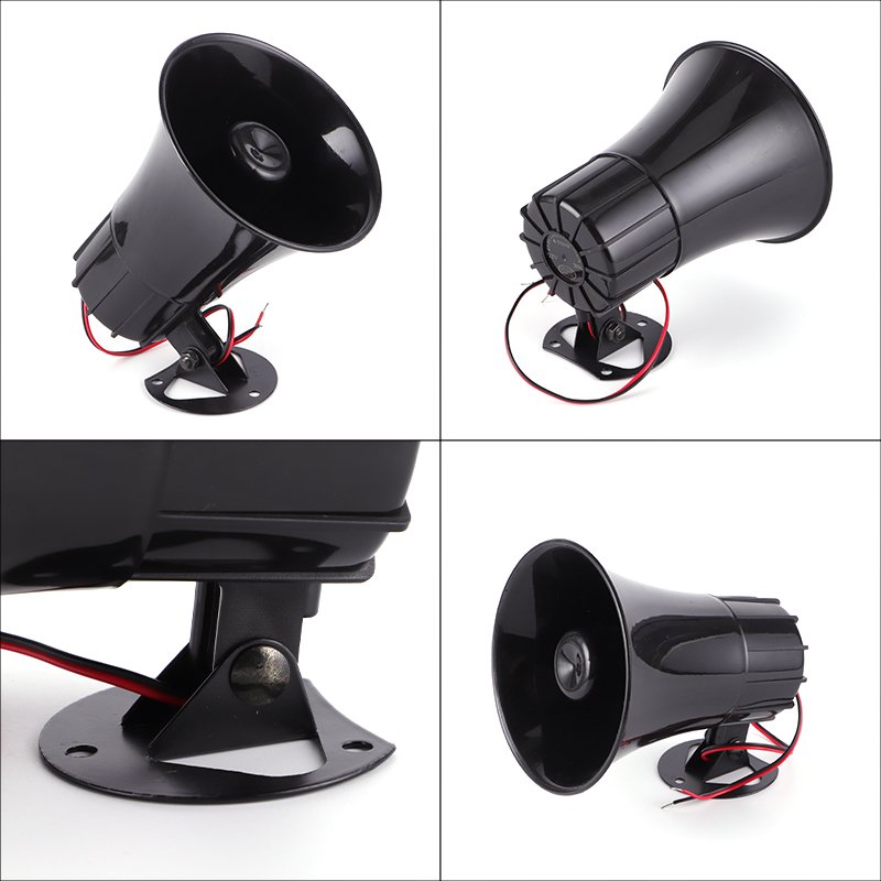 12V Siren Horn Speaker Car Auto Van Truck Pa System 30W Loud Electric Alarm