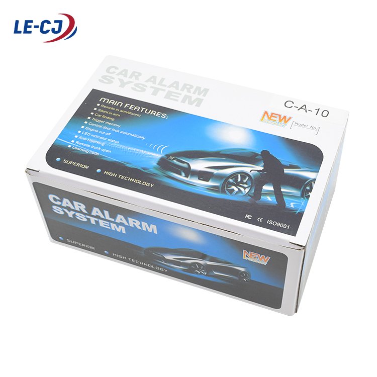 LE-CJ Anti-Robbing Universal Starter Immobilizer Remote Cars Vibration Alarms Systems High Security Car Alarm System