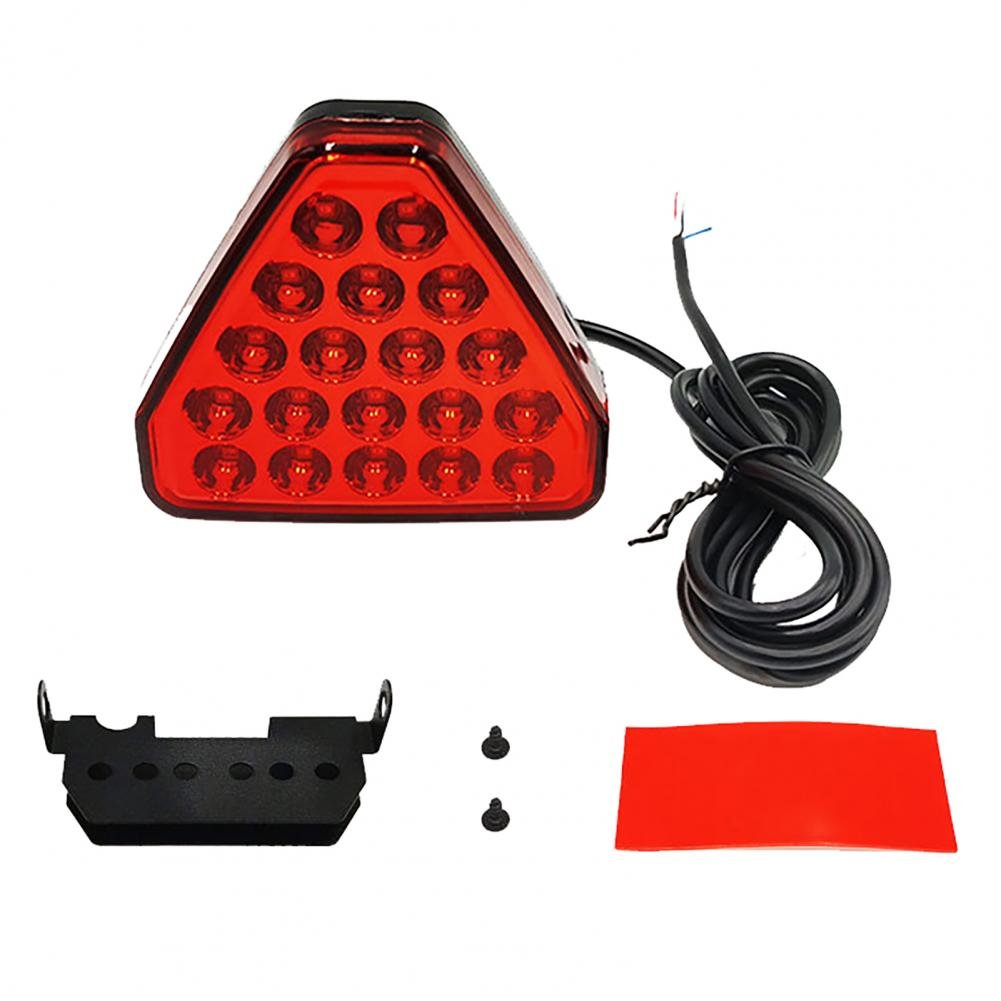12V Triangle Style Light Car Pilot Stop Safety Lights Sporty Rear Third Brake Light Auto Tail Warning Brake Signal Lamp