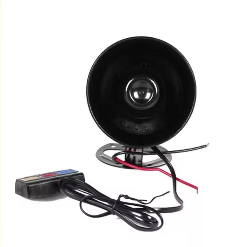 12V Car 3 Tone Siren Loud Auto Horn Loudspeaker Electric Ambulance Alarm Sound Speakers
