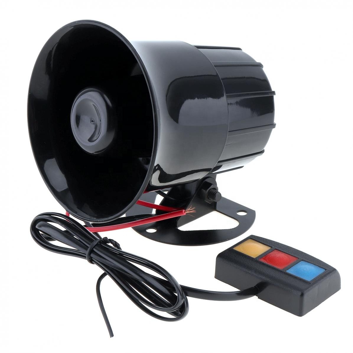 3 Tone PA System 110db Loud Horn Siren Alarm for Car Boat Motorcycle Truck Black 12V DC 4A