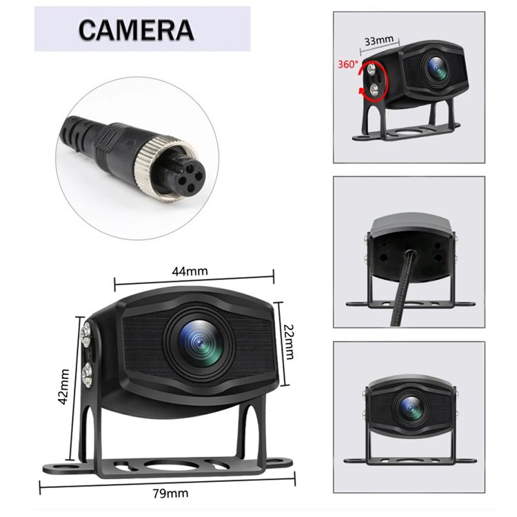 10.1 Inch AHD Monitor System BSD Touch Screen for Car/Bus/Truck 5 Channel CCTV DVR Cameras Color Night Vision Parking Recorder