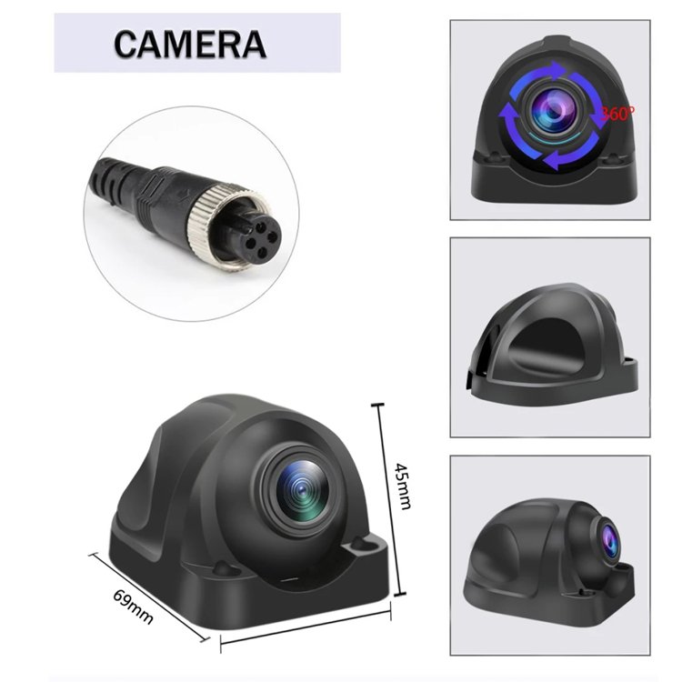10.1 Inch AHD Monitor System BSD Touch Screen for Car/Bus/Truck 5 Channel CCTV DVR Cameras Color Night Vision Parking Recorder