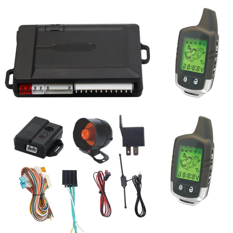 Kingshowstar Custom Two-Way Car Alarm Car Alarm System Security Remote Control Remote Starter Keyless Entry 12V Voltage