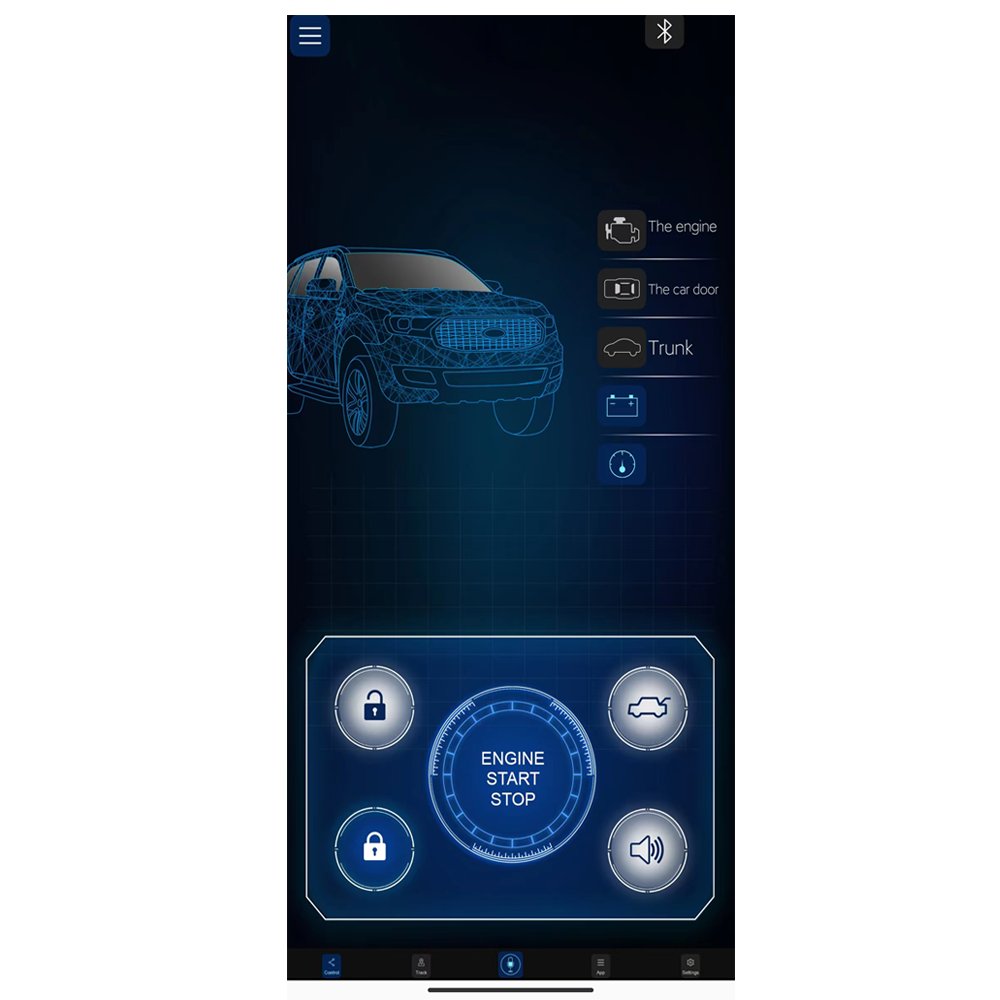 APP Control Vehicle Pke Smart Keyless Entry Remote Starter Engine Start Stop Car Alarms GPS Tracking