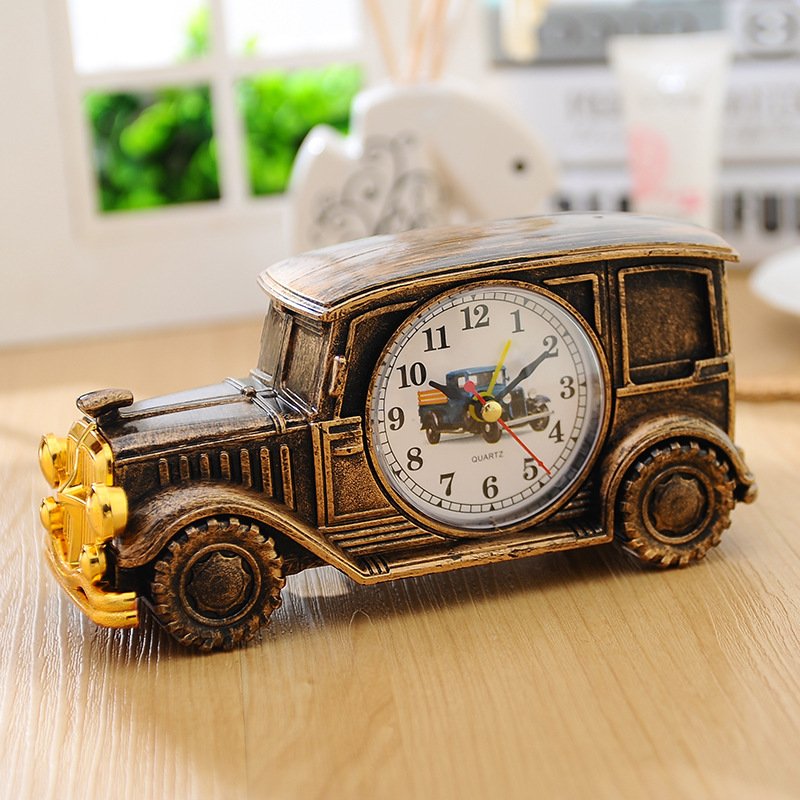 Classic clock car alarm clock student customized creative desktop digital display plastic watch car clock