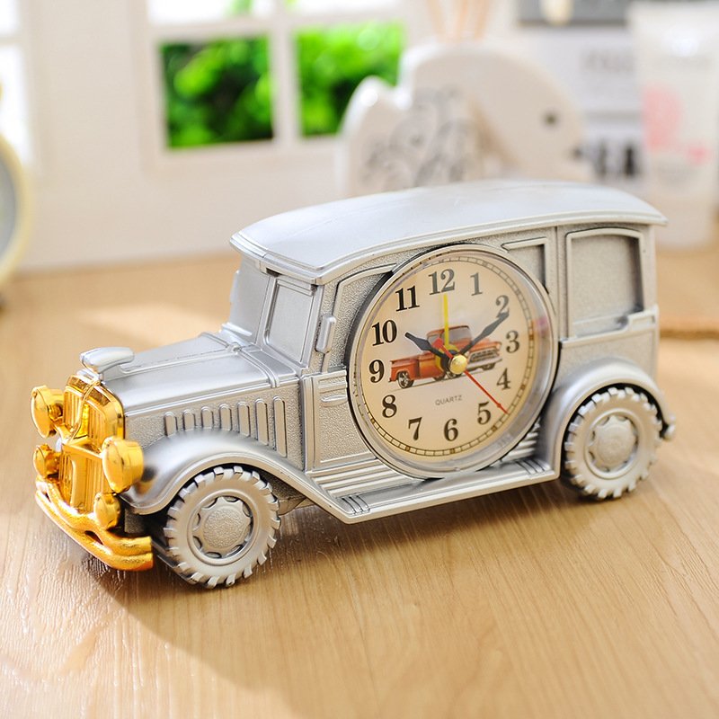 Classic clock car alarm clock student customized creative desktop digital display plastic watch car clock