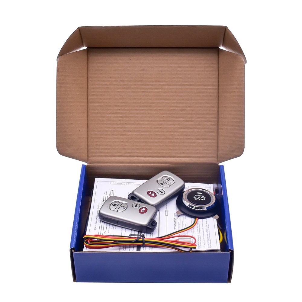 Car Alarm Ready-to-ship Products with Push Start Stop Button Passive Keyless Entry Remote Engine Start Auto Electrical Systems