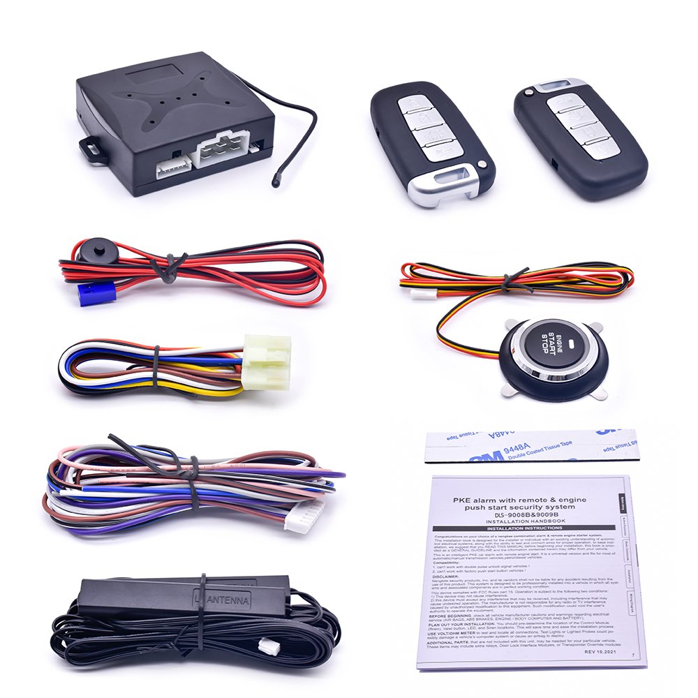 Car Alarm Ready-to-ship Products with Push Start Stop Button Passive Keyless Entry Remote Engine Start Auto Electrical Systems