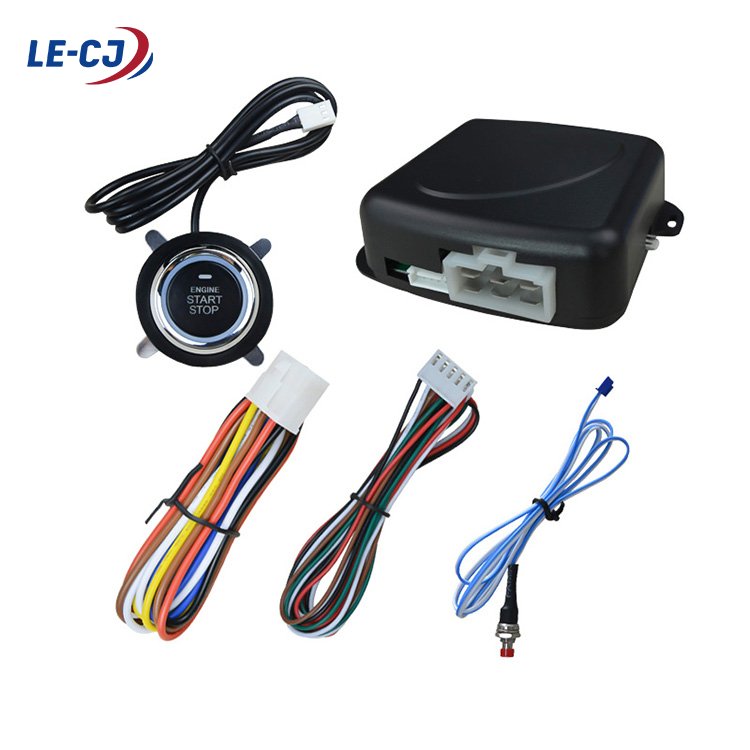 One Way Car Alarms System Push Start Stop the Ignition Remote Control Keyless Entry System Button Start Car Kit