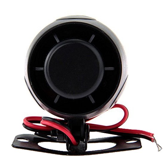 Siren Reminder Audible Alarm 12V for Car Alarms Auto Universal Bike Black