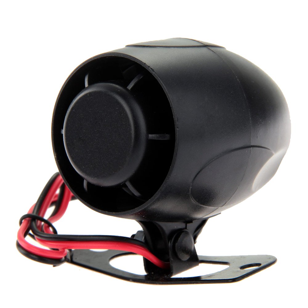Siren Reminder Audible Alarm 12V for Car Alarms Auto Universal Bike Black