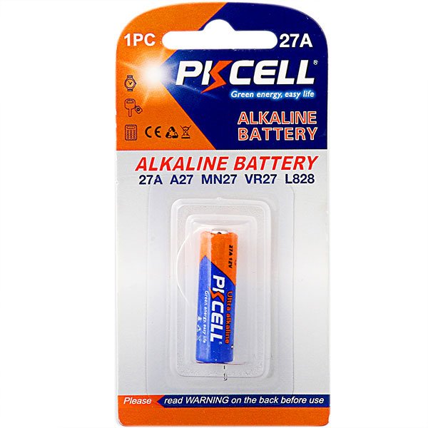 PKCELL Hot Sale Super Alkaline Battery 27a 12v Lr27a 12v Alkaline Battery for Kids Toy Cars