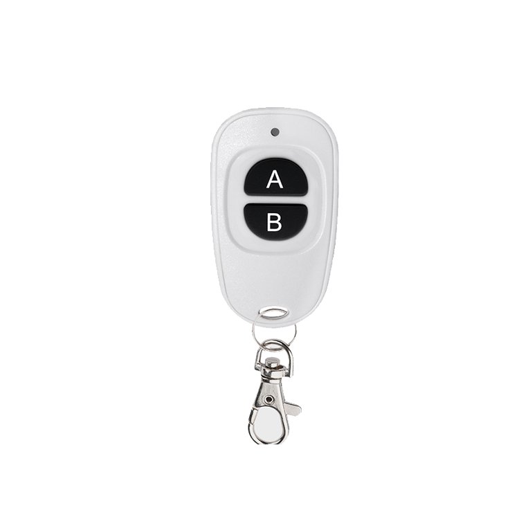 White 1 Button Remote Control Wireless for Alarm 433MHz Single Channel Garage Door