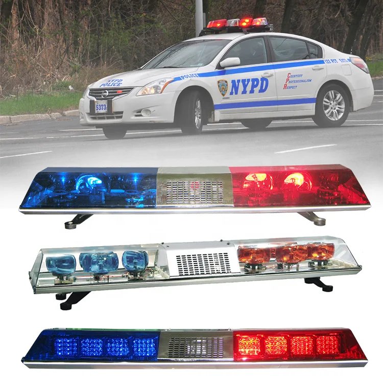 LYAF Halogen Bulb 138W Rotating Light Module Red Blue Amber Clear Warning Lightbar for Vehicle