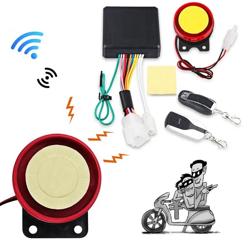 Anti-theft Device With Search Engine Start Immobiliser Remote Control Motorcycle Bike One Way Security Alarm System