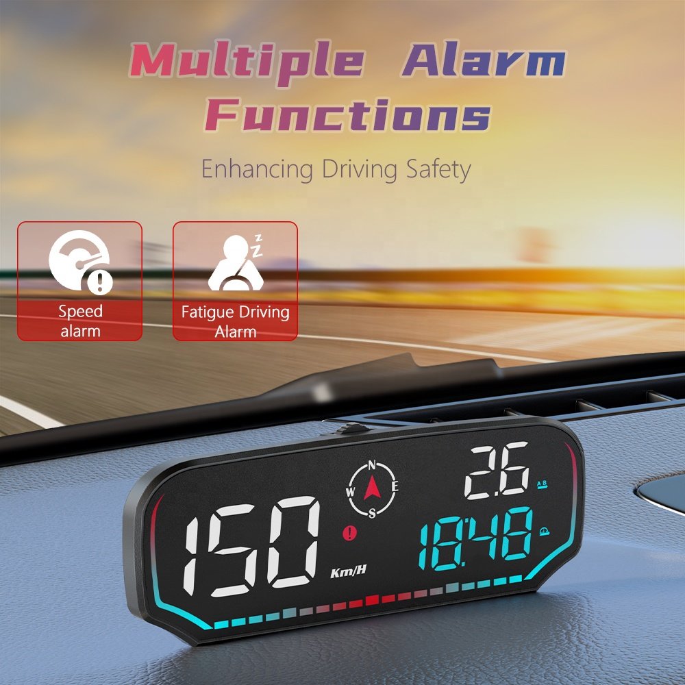 2025 Popular Universal G14 Speed LED GPS HUD Head up Displays USB HUD for Cars and Trucks Direct Application Model