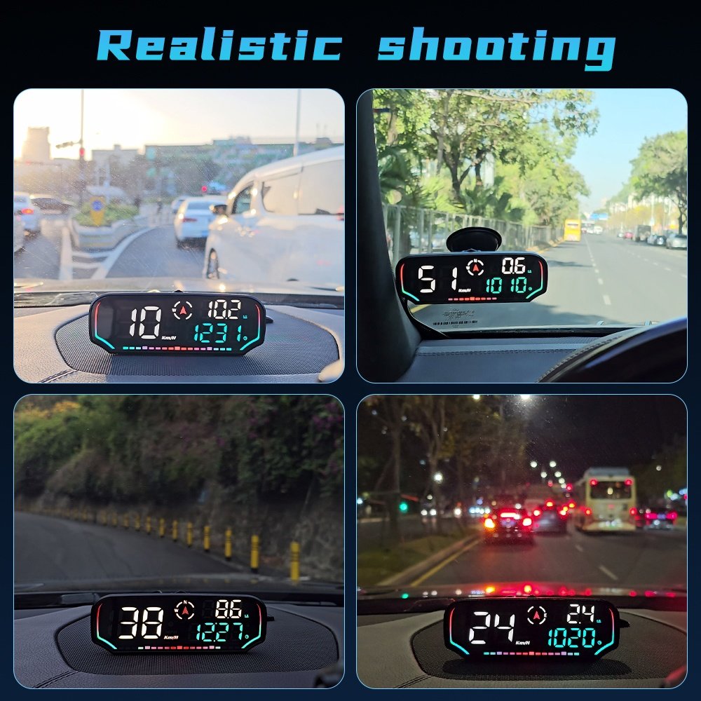 2025 Popular Universal G14 Speed LED GPS HUD Head up Displays USB HUD for Cars and Trucks Direct Application Model