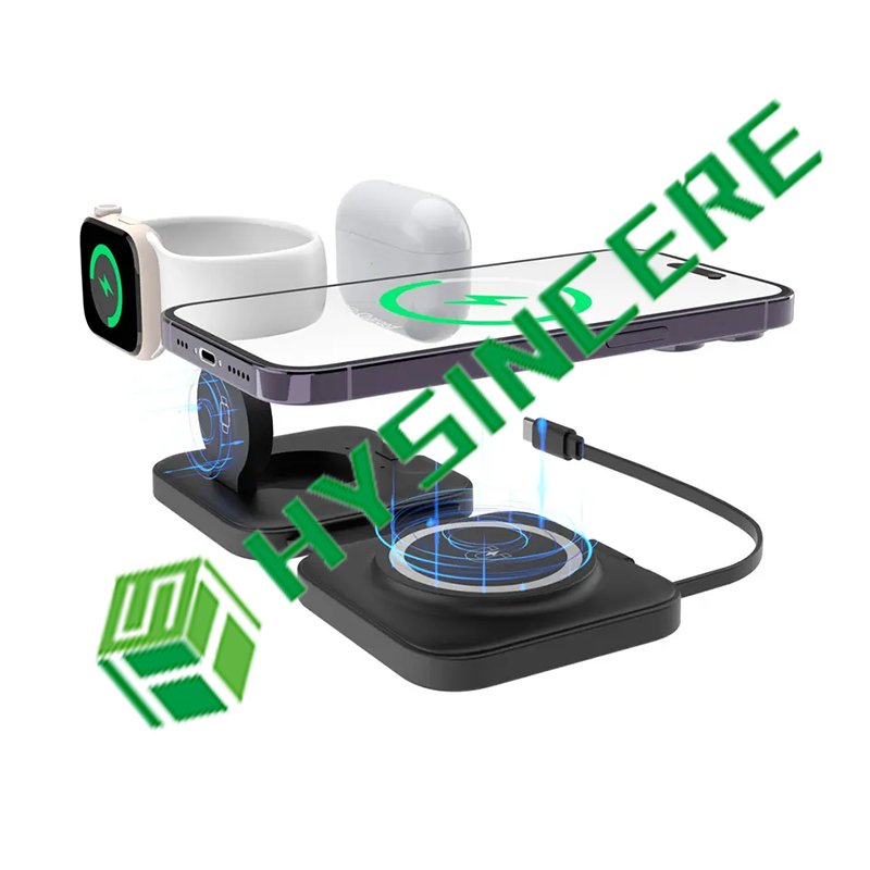 3-1 Wireless Charger Wireless Charger Digital Alarm Clock Multifunctional Wireless Charger