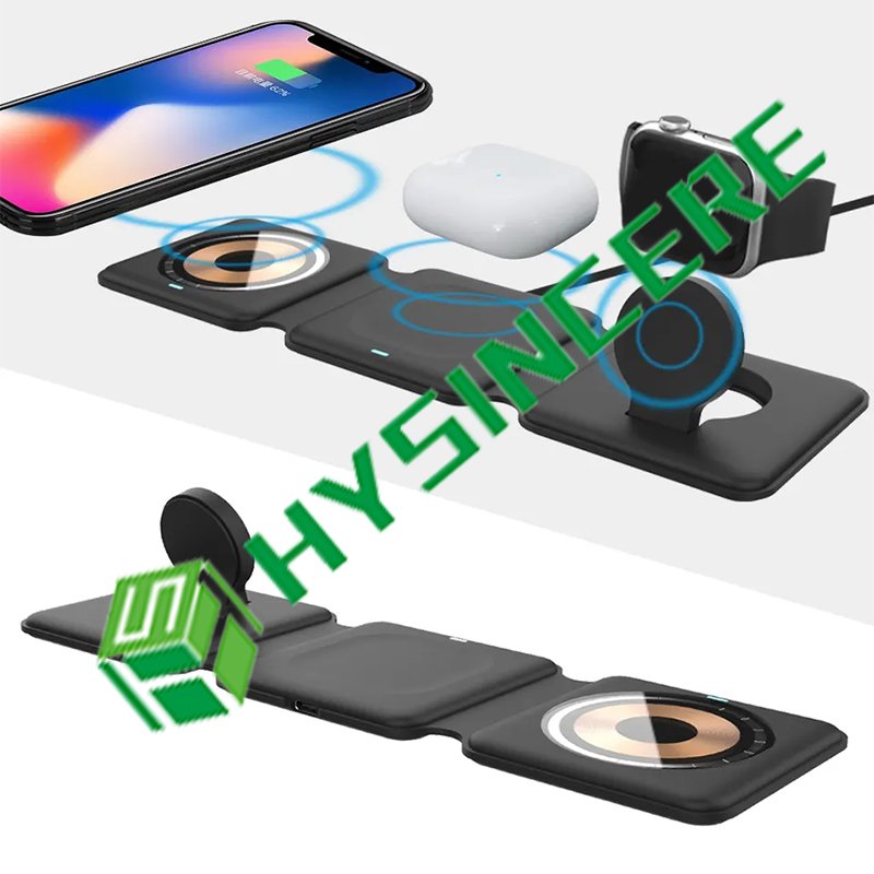 3-1 Wireless Charger Wireless Charger Digital Alarm Clock Multifunctional Wireless Charger