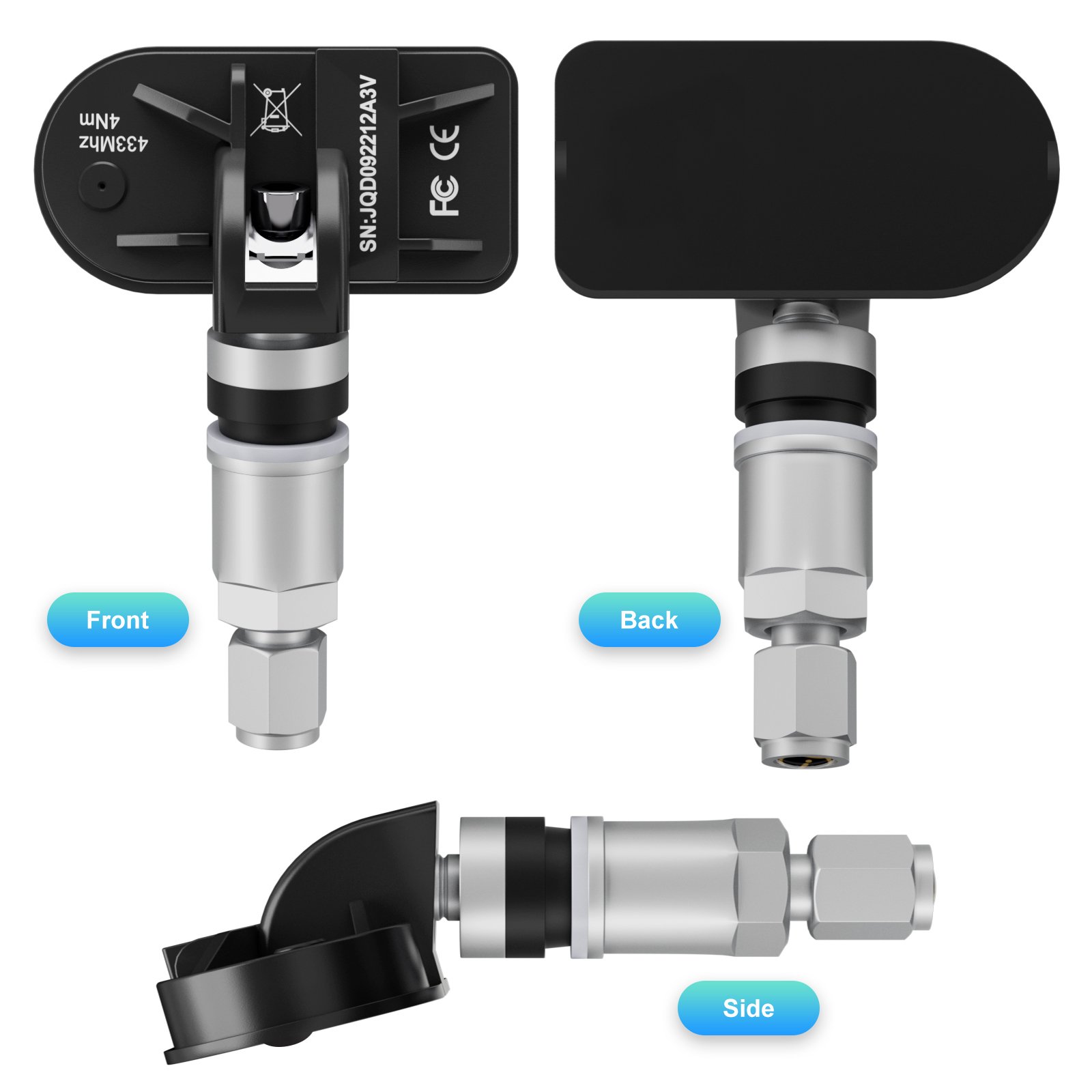 USB Android TPMS Tire Pressure Monitoring System Voltage Monitor Android Navigation Monitoring Alarm System Wireless TPMS