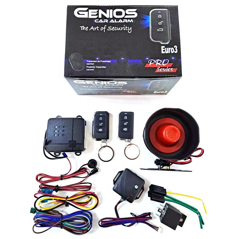 One Way Car Alarm Car Security System BCS-V200-Y244 Factory Wholesale DC 12V for South American Market Anti-hijacking 433.92mhz
