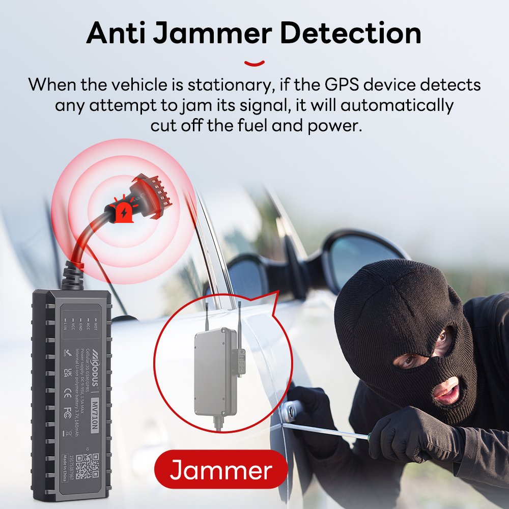 MiCODUS MV710N Car Alarm Anti Jammer Motorcycle Gps Tracking Device 2G Gsm Rastreador Located Accurate Gps LBS Tracker