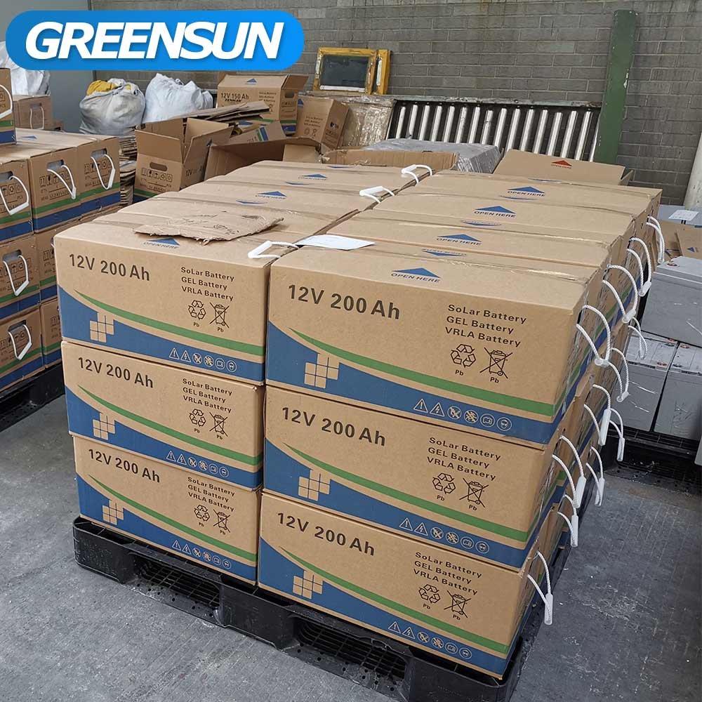 Greensun Solar Battery 12V GEL Battery 50 Ah 55 Ah 100 Ah 150 Ah 200 Ah Storage Battery for Power System