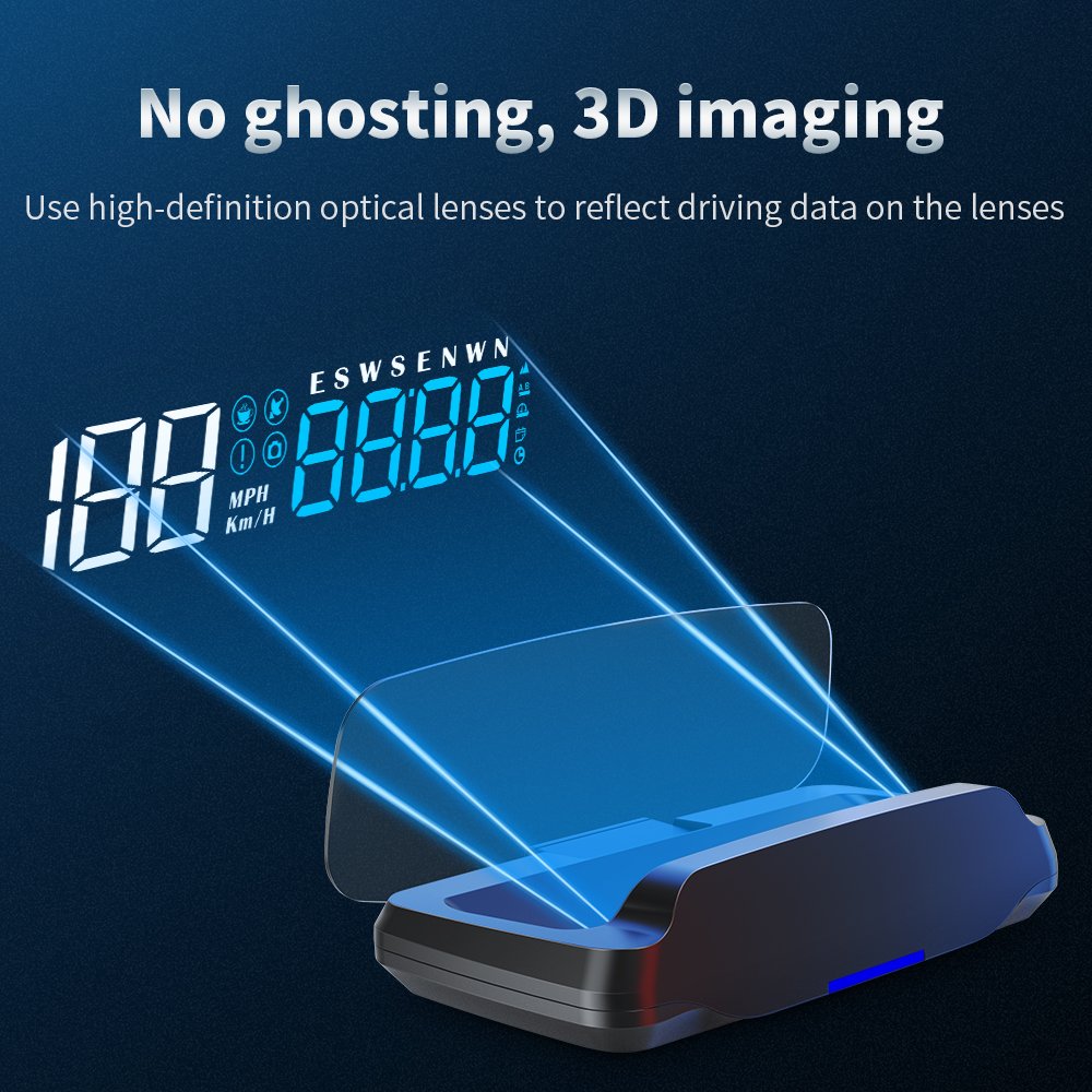 Universal GPS Smart Gauge Speedometer HUD C7 HD Projector Speedometer