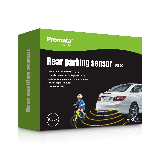 Rear Reversing Car Parking Sensors LED Display 4 Sensors Buzzer Alarm Radar Sound